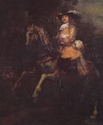 Rembrandt Peale Portrat des Frederick Rihel mit Pferd oil on canvas